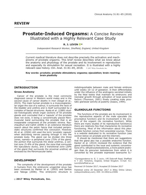 orgasmo prostatico|Prostate‐induced orgasms: A concise review illustrated with a。